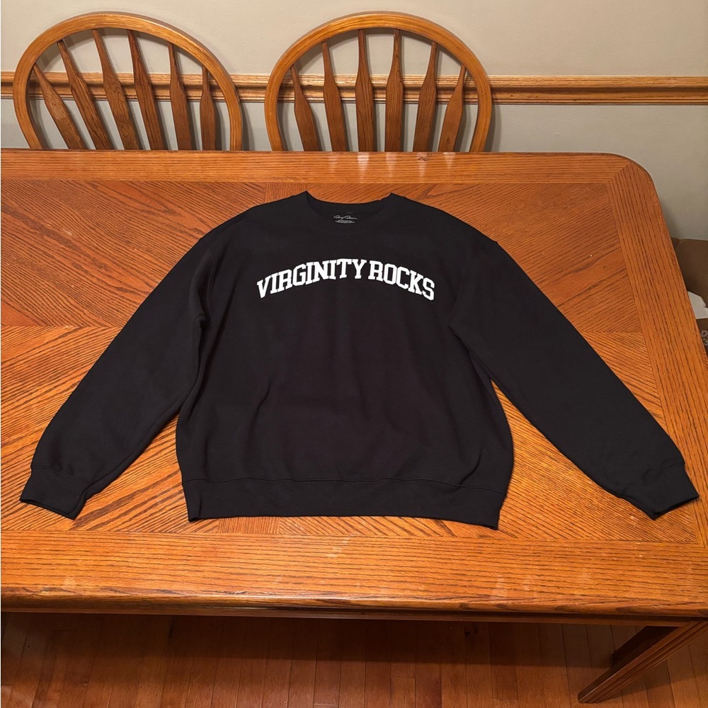 Virginity Rocks Danny Duncan Black Sweater